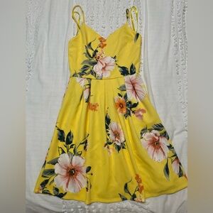 Monteau Yellow Floral Dress